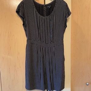 Madewell Broadway & Broome black and white polka dot dress